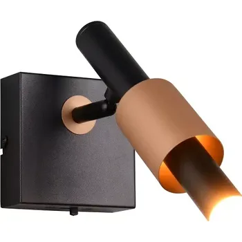 Bodové svítidlo Trio Leuchten 855310132 IKARIS - LED nástěnné svítidlo v černé a kávové barvě s přepínačem barvy světla 2300 + 3000 + 4000K, LED 4,5W (Nástěnná nebo stropní LED bodovka bez vypínače)