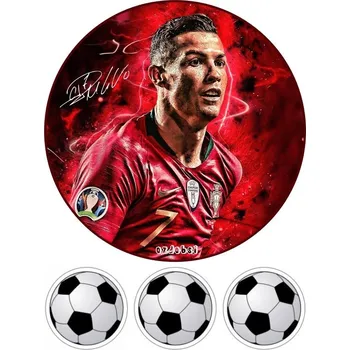 Přisada na vaření a pečení Ronaldo č.4 jedlý papír A4 - Úprava na přání +20 Kč / Jedlý papír / Bez decor gelu