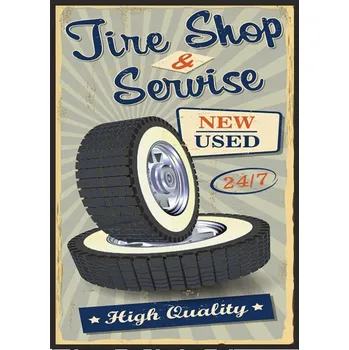 Obraz OBRAZ PLAKÁT V RÁMU 33x43 cm Garáž P1859