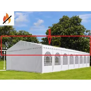 Zahradní altán PVC Střešní plachta 8x16m Max+ 2,6m barva Bílá