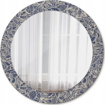 Zrcadlo Moderní Zrcadlo s kulatými květy 70 cm