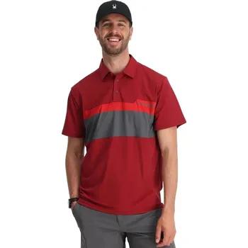 Pánské tričko Pánské Polo triko Spyder Links Shot Sleeve Tech Polo 38A011501 Raw Denim 25/26