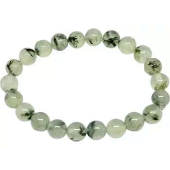 Náramek Elegantní prehnitový náramek 8 mm – AA kvalita, přírodní minerál