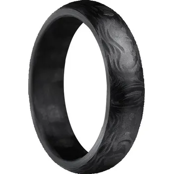 Prsten SWEPOL Dámský karbonový prsten, šíře 5 mm - velikost 49 - CR400-5-49