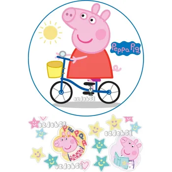 Přisada na vaření a pečení Prasátko Pepina 5 - jedlý papír - Úprava na přání +20 Kč / Jedlý papír / Bez decor gelu