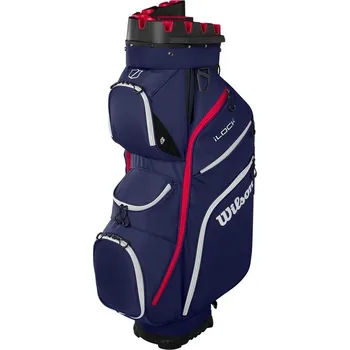 Golfový bag Wilson iLock cart bag, modro/bílo/červený