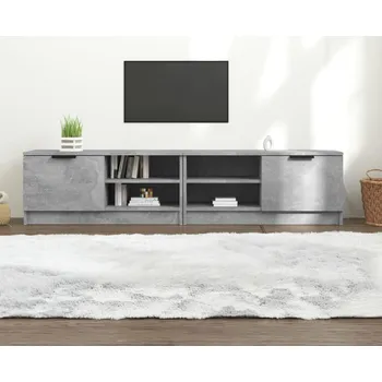 Obývací stěna vidaXL TV skříňky 2 ks 80x35x36,5 cm kompozitní dřevo [811473] Barva: Betonová šedá