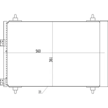 Výparník klimatizace Kondenzátor, klimatizace HART 605 734
