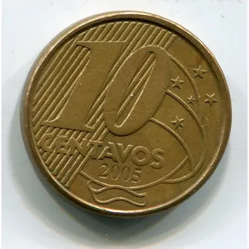 BRAZÍLIE. 10 centavos 2005.