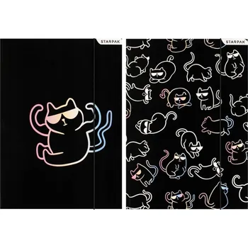 Školní pořadač A4 s gumou na kresby, motiv Kitty HOLO Starpak, 10 ks