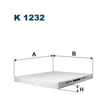 Klimatizace automobilu Filtr, vzduch v interiéru FILTRON K 1232