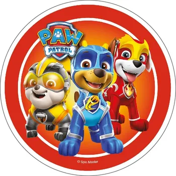 Jedlá dekorace na dort Paw Patrol č.8 jedlý papír - Bez úprav / Jedlý papír / Bez decor gelu