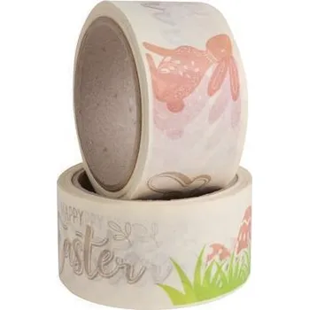 Lepicí páska Balicí páska, velikonoční vzor, papír, 50 mm x 20 m, VICTORIA FACILITY