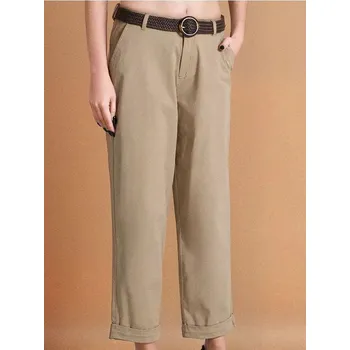 Dámské kalhoty Sinsay - Kalhoty s páskem - krémová - 659DA-12X - 659DA-12X-XXS