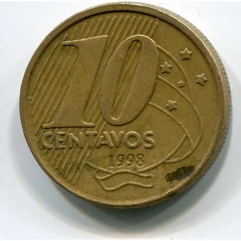 BRAZÍLIE. 10 centavos 1998.