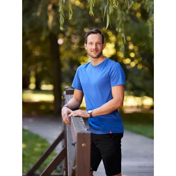 Bavlněné triko CityZen AGEN modrofialové 822-AGE Velikost: S