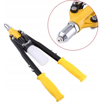 Nýtovací pistole RUČNÍ Nýtovací kleště NA Nýtovací MATICE + 5 koncovek pro nýty 3,2 - 6,4 mm