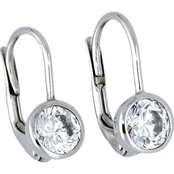 Náušnice Goldstore Dívčí zirkonové zlaté náušnice Váha: 1.57 g