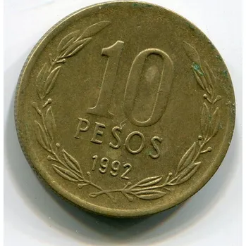 CHILE. 10 pesos 1992.