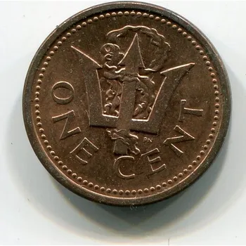 BARBADOS. 1 cent 1990. KM-10a