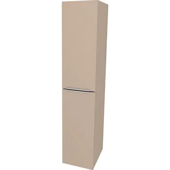 Koupelnový nábytek Mereo Mailo, koupelnová skříňka vysoká 170 cm, chrom madlo, Multidecor, Šedý kámen