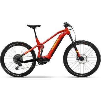 Elektrokolo CELOODPRUŽENÉ HORSKÉ ELEKTROKOLO HAIBIKE ALLMTN 7 - MATTTE RED BLACK NEON 2023 50 XL