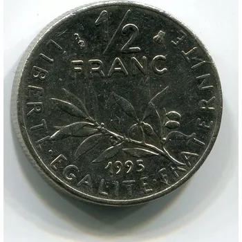 FRANCIE. 1/2 franc 1995.