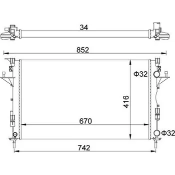 Chladič motoru Chladič, chlazení motoru HART 603 917
