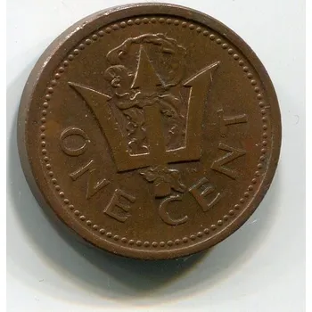 BARBADOS. 1 cent 1989.