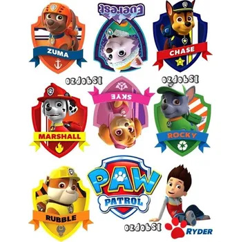 Jedlá dekorace na dort Paw Patrol č.18 jedlý papír - Bez úprav / Jedlý papír / Bez decor gelu