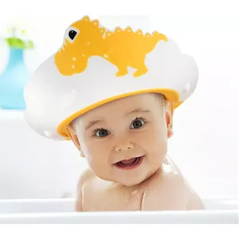 Čepice Dětská sprchovací čepice - DINOSAURUS - ŽLUTÁ (Značka: FUSACONY)