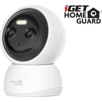 iGET HGWIP222 - WiFi Dual Lens 2K IP kamera s LED + IR nočním viděním, zvuk, otočná, CZ aplikace