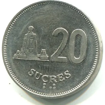EKVÁDOR. 20 sucres 1991.