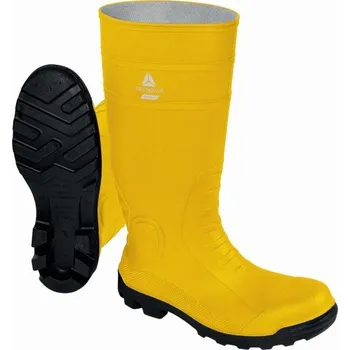 Pracovní obuv Pracovní holínky Delta Plus COPPER S5 SRA Barva: Žlutá, Velikost boty: 48