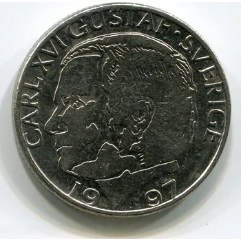 ŠVÉDSKO. 1 krona 1997.