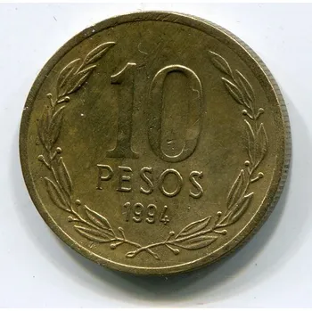 CHILE. 10 pesos 1994.