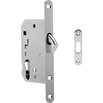 Dveřní kování Zámek na posuvné dveře MP PZ 1173 (NEREZ), MP BN (broušená nerez)