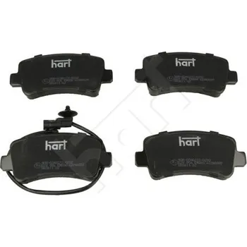 Brzdový systém Sada brzdových destiček, kotoučová brzda HART 228 856