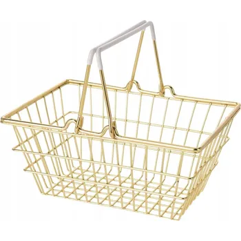 Obraz Univerzální kovový koš zlatý
