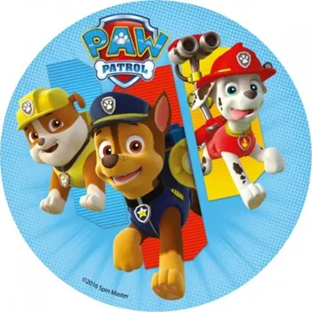 Jedlá dekorace na dort Paw Patrol č.3 jedlý papír - Bez úprav / Jedlý papír / Bez decor gelu