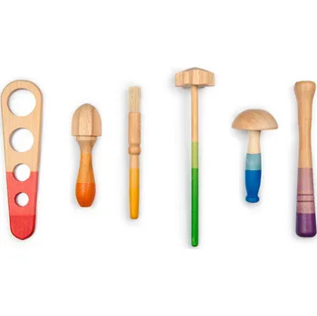 Dřevěná hračka Grapat Dřevěné nástroje (6ks) Grapat