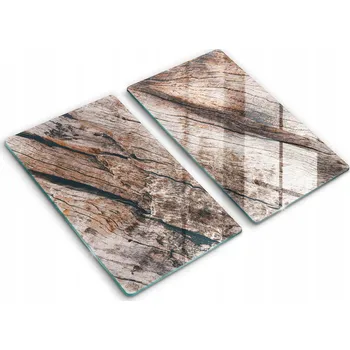 Obraz Skleněné kuchyňské desky na krájení s grafikou 2x30x52 cm Struktura dřeva