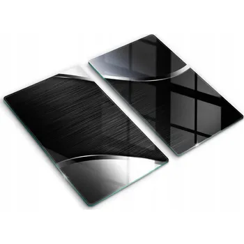 Obraz Tvrzené skleněné kuchyňské desky s grafikou 2x30x52 cm Kovová abstrakce
