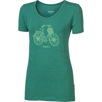 Dámské tričko triko krátké dámské Progress SASA CITYBIKE khaki
