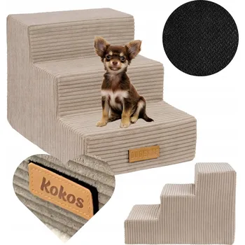 Schůdek Schůdky pro psa DOGESTE 3 stupně 30 cm nosnost 20 kg