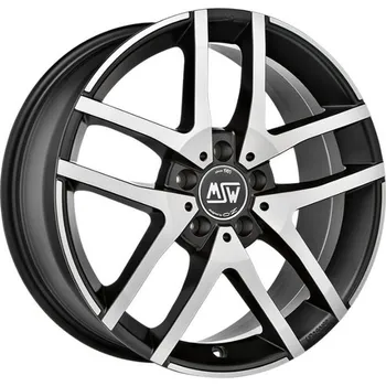 Auto-moto Alu kola MSW 28 smp (černé-leštěné) 6,5x16" 5x114,3 ET50 67,1