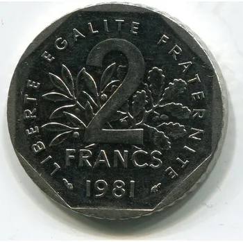 FRANCIE. 2 francs 1981.