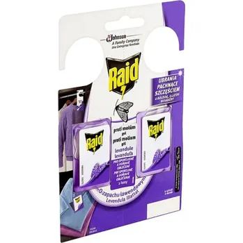 Přípravek proti hmyzu Raid háček proti šatním molům s vůní levandule, 2 ks