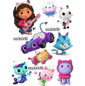 Jedlá dekorace na dort Gabbi 5 - jedlý papír - Bez úprav / Jedlý papír / Bez decor gelu