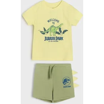 Chlapecké tričko Sinsay - Žerzejová souprava Jurassic Park - neonová - 100DZ-71X - 100DZ-71X-80